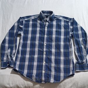 Ralph Lauren Navy and White Checkered Shirt